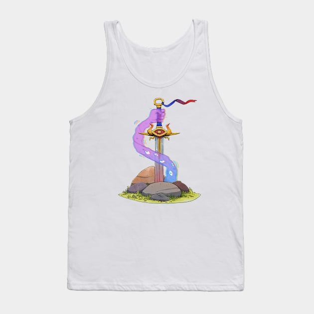 Cursed Sword Tank Top by mrmattzan